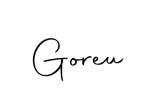 Design your own signature with our free online signature maker. With this signature software, you can create a handwritten (Autography-DOLnW) signature for name Goreu. Goreu signature style 10 images and pictures png
