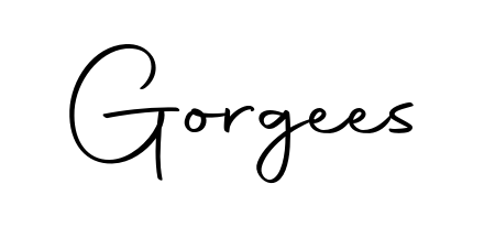 Create a personalized artistic stamp with Gorgees in Autography-DOLnW font. Perfect for visual artists, designers, and influencers. Gorgees signature style 10 images and pictures png