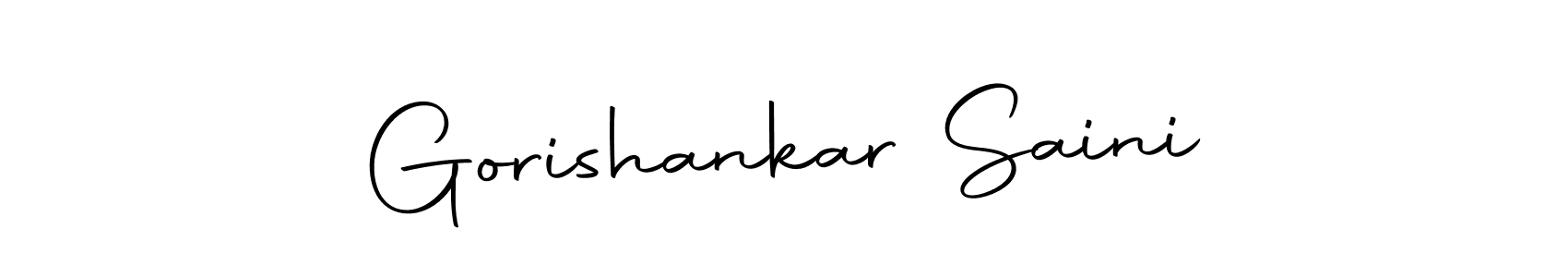 Also we have Gorishankar Saini name is the best signature style. Create professional handwritten signature collection using Autography-DOLnW autograph style. Gorishankar Saini signature style 10 images and pictures png
