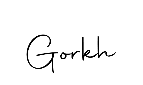 Design your own signature with our free online signature maker. With this signature software, you can create a handwritten (Autography-DOLnW) signature for name Gorkh. Gorkh signature style 10 images and pictures png