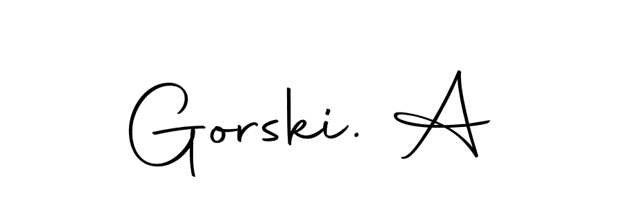 How to make Gorski. A name signature. Use Autography-DOLnW style for creating short signs online. This is the latest handwritten sign. Gorski. A signature style 10 images and pictures png