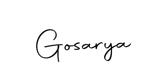 Design your own signature with our free online signature maker. With this signature software, you can create a handwritten (Autography-DOLnW) signature for name Gosarya. Gosarya signature style 10 images and pictures png