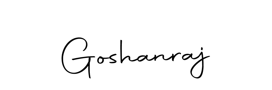 Create a beautiful signature design for name Goshanraj. With this signature (Autography-DOLnW) fonts, you can make a handwritten signature for free. Goshanraj signature style 10 images and pictures png
