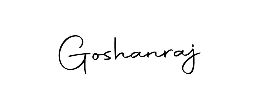 Create a beautiful signature design for name Goshanraj. With this signature (Autography-DOLnW) fonts, you can make a handwritten signature for free. Goshanraj signature style 10 images and pictures png