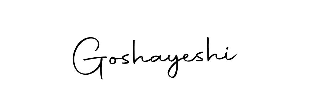 Here are the top 10 professional signature styles for the name Goshayeshi. These are the best autograph styles you can use for your name. Goshayeshi signature style 10 images and pictures png