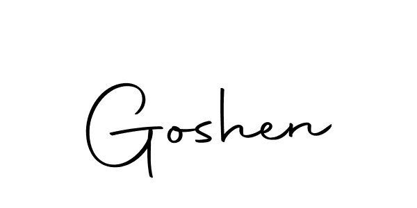 Create a beautiful signature design for name Goshen. With this signature (Autography-DOLnW) fonts, you can make a handwritten signature for free. Goshen signature style 10 images and pictures png