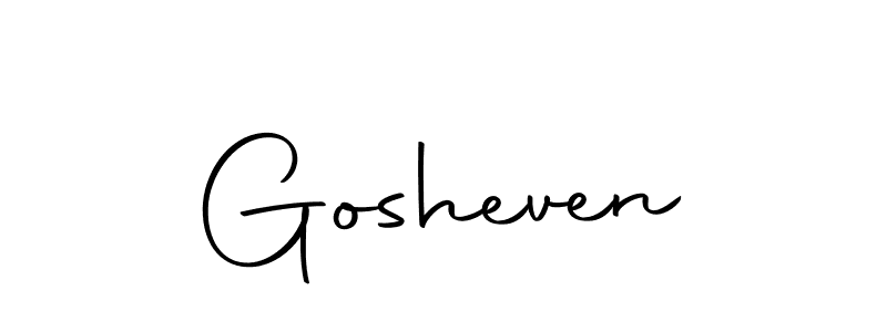 Here are the top 10 professional signature styles for the name Gosheven. These are the best autograph styles you can use for your name. Gosheven signature style 10 images and pictures png