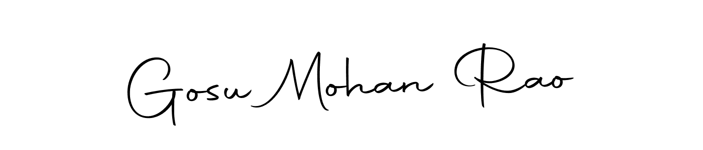 You can use this online signature creator to create a handwritten signature for the name Gosu Mohan Rao. This is the best online autograph maker. Gosu Mohan Rao signature style 10 images and pictures png