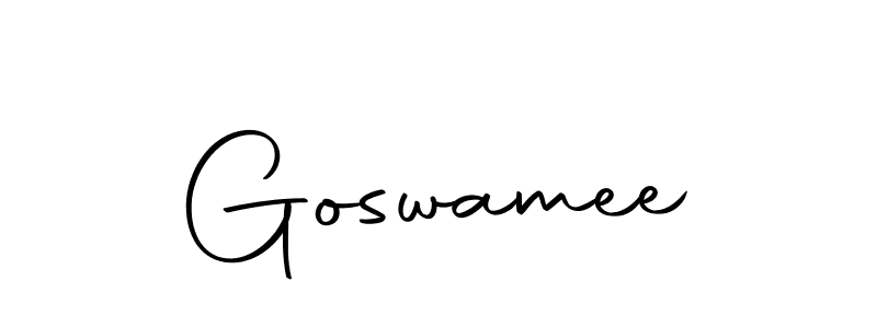 Goswamee stylish signature style. Best Handwritten Sign (Autography-DOLnW) for my name. Handwritten Signature Collection Ideas for my name Goswamee. Goswamee signature style 10 images and pictures png