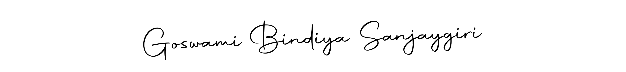 How to make Goswami Bindiya Sanjaygiri signature? Autography-DOLnW is a professional autograph style. Create handwritten signature for Goswami Bindiya Sanjaygiri name. Goswami Bindiya Sanjaygiri signature style 10 images and pictures png