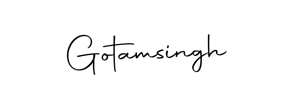 Use a signature maker to create a handwritten signature online. With this signature software, you can design (Autography-DOLnW) your own signature for name Gotamsingh. Gotamsingh signature style 10 images and pictures png