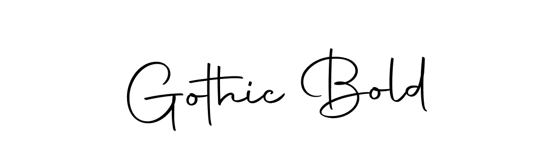 Design your own signature with our free online signature maker. With this signature software, you can create a handwritten (Autography-DOLnW) signature for name Gothic Bold. Gothic Bold signature style 10 images and pictures png