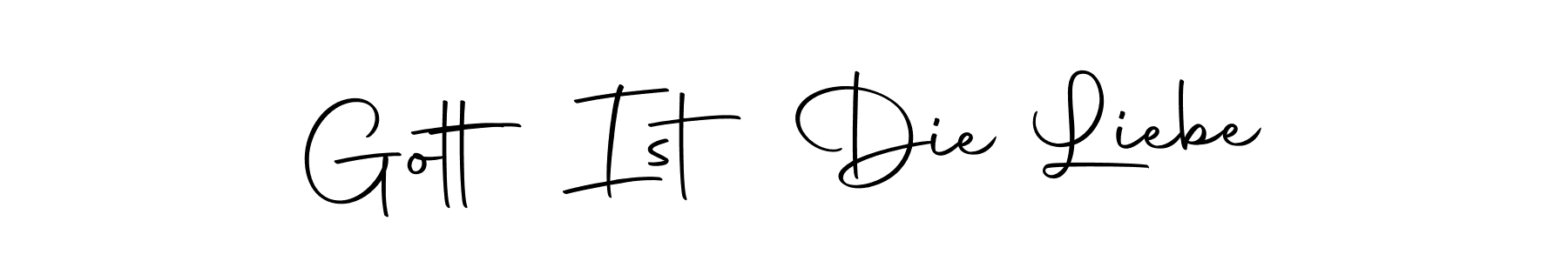 Gott Ist Die Liebe stylish signature style. Best Handwritten Sign (Autography-DOLnW) for my name. Handwritten Signature Collection Ideas for my name Gott Ist Die Liebe. Gott Ist Die Liebe signature style 10 images and pictures png