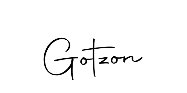 You should practise on your own different ways (Autography-DOLnW) to write your name (Gotzon) in signature. don't let someone else do it for you. Gotzon signature style 10 images and pictures png