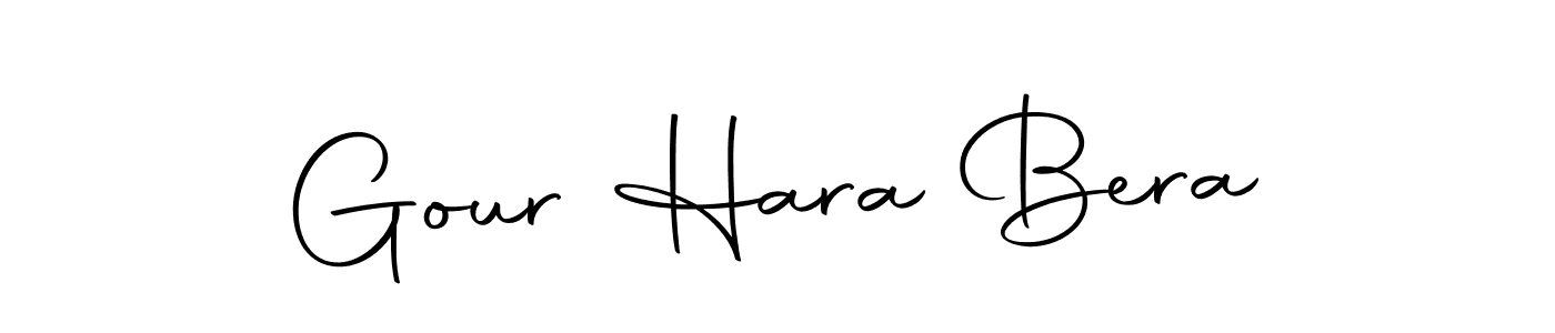 How to make Gour Hara Bera name signature. Use Autography-DOLnW style for creating short signs online. This is the latest handwritten sign. Gour Hara Bera signature style 10 images and pictures png