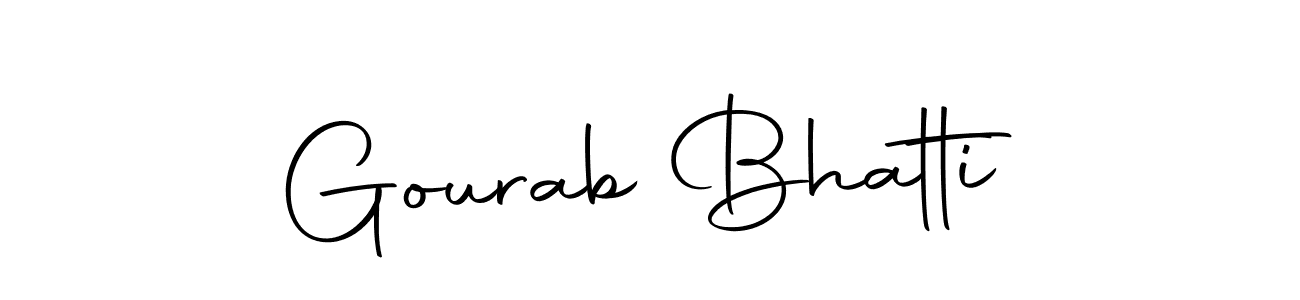 The best way (Autography-DOLnW) to make a short signature is to pick only two or three words in your name. The name Gourab Bhatti include a total of six letters. For converting this name. Gourab Bhatti signature style 10 images and pictures png