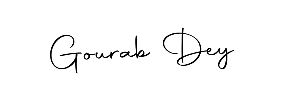 Similarly Autography-DOLnW is the best handwritten signature design. Signature creator online .You can use it as an online autograph creator for name Gourab Dey. Gourab Dey signature style 10 images and pictures png
