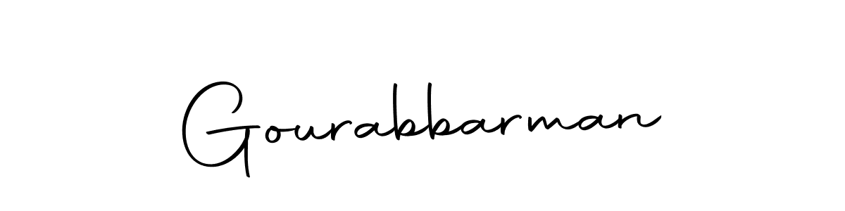 Make a beautiful signature design for name Gourabbarman. Use this online signature maker to create a handwritten signature for free. Gourabbarman signature style 10 images and pictures png