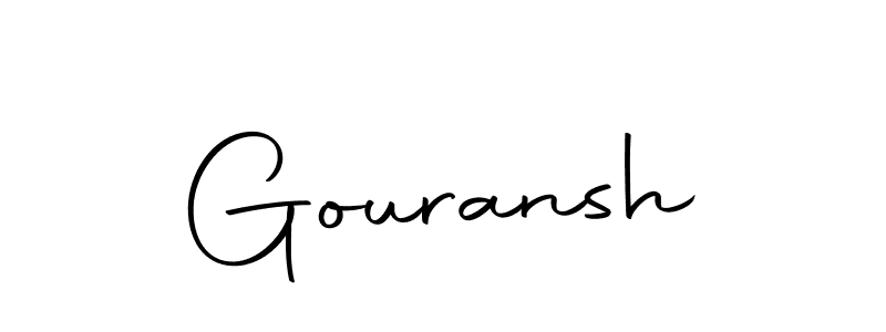 Create a beautiful signature design for name Gouransh. With this signature (Autography-DOLnW) fonts, you can make a handwritten signature for free. Gouransh signature style 10 images and pictures png