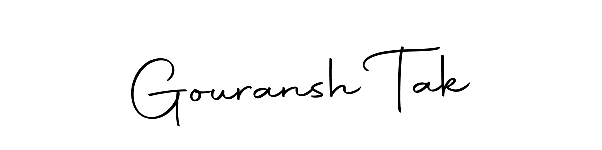 Autography-DOLnW is a professional signature style that is perfect for those who want to add a touch of class to their signature. It is also a great choice for those who want to make their signature more unique. Get Gouransh Tak name to fancy signature for free. Gouransh Tak signature style 10 images and pictures png