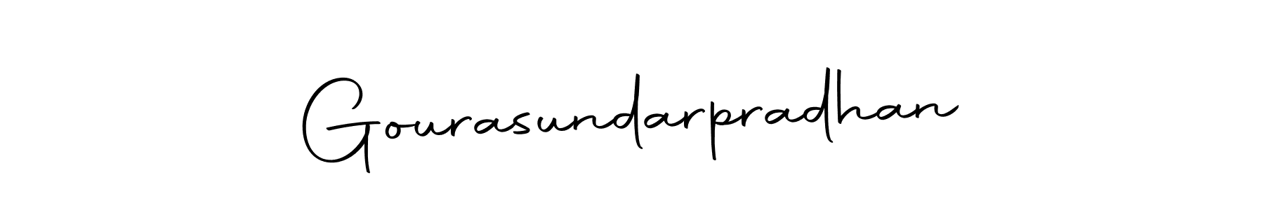 You can use this online signature creator to create a handwritten signature for the name Gourasundarpradhan. This is the best online autograph maker. Gourasundarpradhan signature style 10 images and pictures png