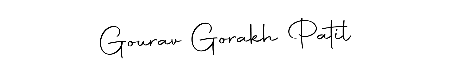 Gourav Gorakh Patil stylish signature style. Best Handwritten Sign (Autography-DOLnW) for my name. Handwritten Signature Collection Ideas for my name Gourav Gorakh Patil. Gourav Gorakh Patil signature style 10 images and pictures png
