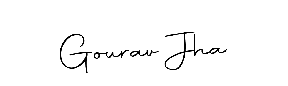 The best way (Autography-DOLnW) to make a short signature is to pick only two or three words in your name. The name Gourav Jha include a total of six letters. For converting this name. Gourav Jha signature style 10 images and pictures png