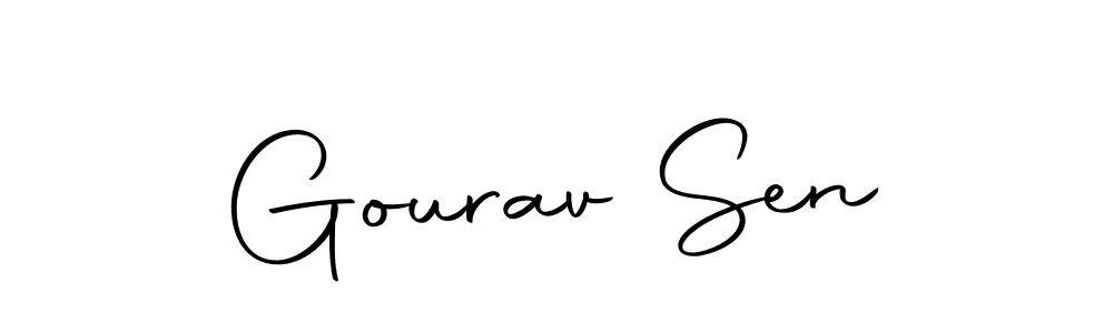 Design your own signature with our free online signature maker. With this signature software, you can create a handwritten (Autography-DOLnW) signature for name Gourav Sen. Gourav Sen signature style 10 images and pictures png