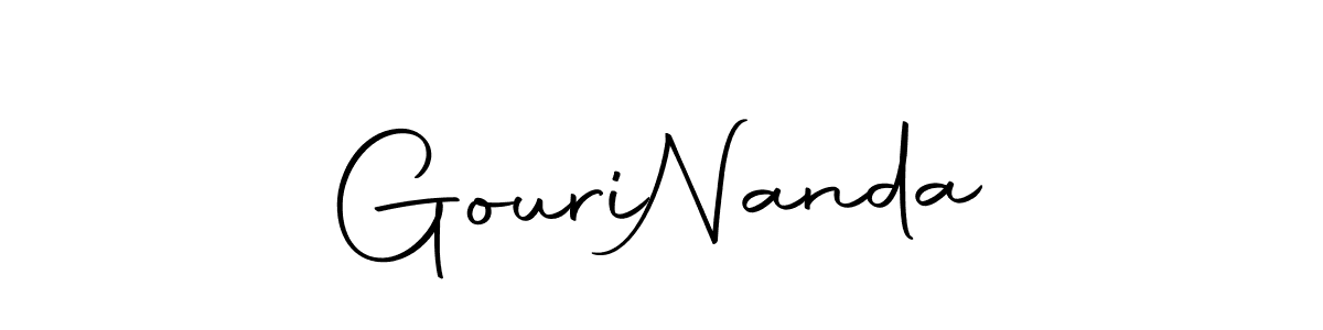 How to make Gouri  Nanda name signature. Use Autography-DOLnW style for creating short signs online. This is the latest handwritten sign. Gouri  Nanda signature style 10 images and pictures png