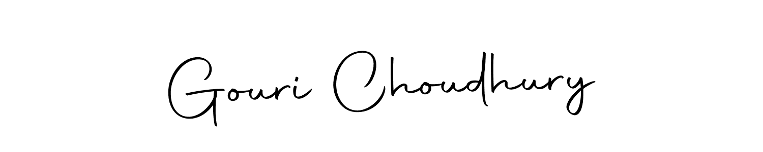 Design your own signature with our free online signature maker. With this signature software, you can create a handwritten (Autography-DOLnW) signature for name Gouri Choudhury. Gouri Choudhury signature style 10 images and pictures png