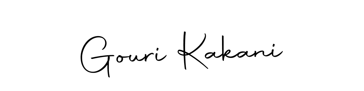 Gouri Kakani stylish signature style. Best Handwritten Sign (Autography-DOLnW) for my name. Handwritten Signature Collection Ideas for my name Gouri Kakani. Gouri Kakani signature style 10 images and pictures png