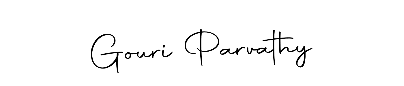 Make a beautiful signature design for name Gouri Parvathy. With this signature (Autography-DOLnW) style, you can create a handwritten signature for free. Gouri Parvathy signature style 10 images and pictures png