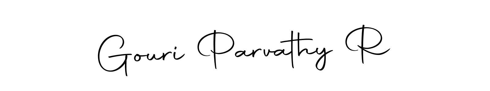 Autography-DOLnW is a professional signature style that is perfect for those who want to add a touch of class to their signature. It is also a great choice for those who want to make their signature more unique. Get Gouri Parvathy R name to fancy signature for free. Gouri Parvathy R signature style 10 images and pictures png