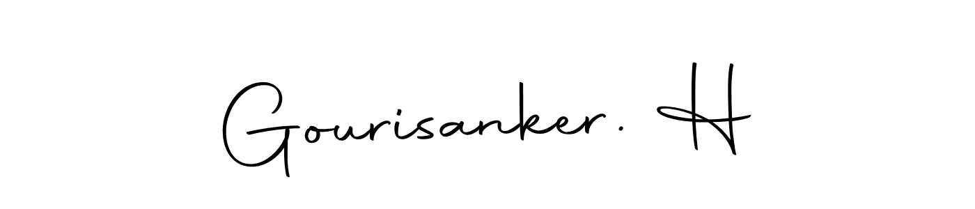 The best way (Autography-DOLnW) to make a short signature is to pick only two or three words in your name. The name Gourisanker. H include a total of six letters. For converting this name. Gourisanker. H signature style 10 images and pictures png