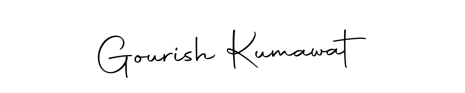 Gourish Kumawat stylish signature style. Best Handwritten Sign (Autography-DOLnW) for my name. Handwritten Signature Collection Ideas for my name Gourish Kumawat. Gourish Kumawat signature style 10 images and pictures png