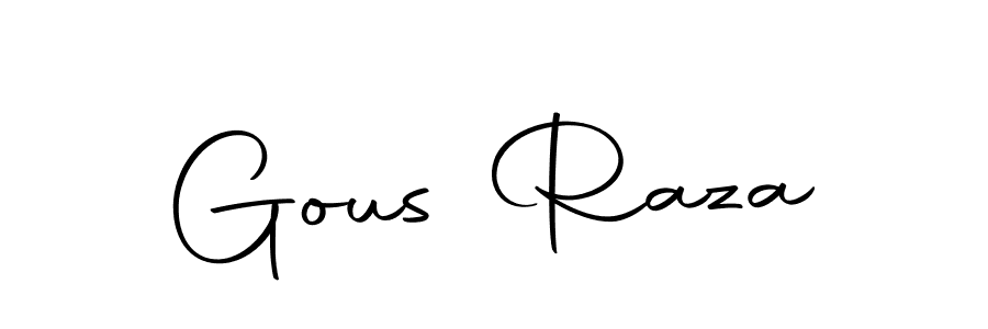 Make a beautiful signature design for name Gous Raza. With this signature (Autography-DOLnW) style, you can create a handwritten signature for free. Gous Raza signature style 10 images and pictures png