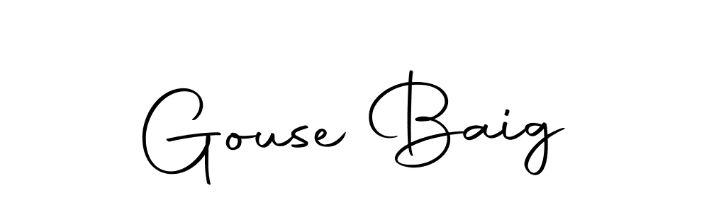 The best way (Autography-DOLnW) to make a short signature is to pick only two or three words in your name. The name Gouse Baig include a total of six letters. For converting this name. Gouse Baig signature style 10 images and pictures png