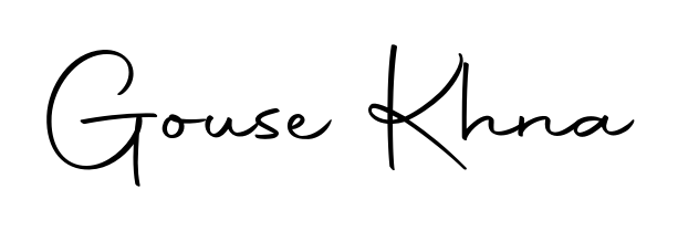 Get an exclusive digital autograph for Gouse Khna. The Autography-DOLnW typeface captures the charm of real penmanship on paper. Gouse Khna signature style 10 images and pictures png