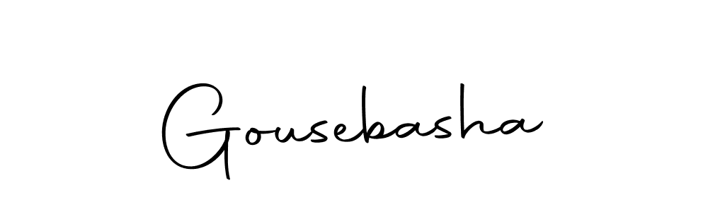 Make a beautiful signature design for name Gousebasha. Use this online signature maker to create a handwritten signature for free. Gousebasha signature style 10 images and pictures png