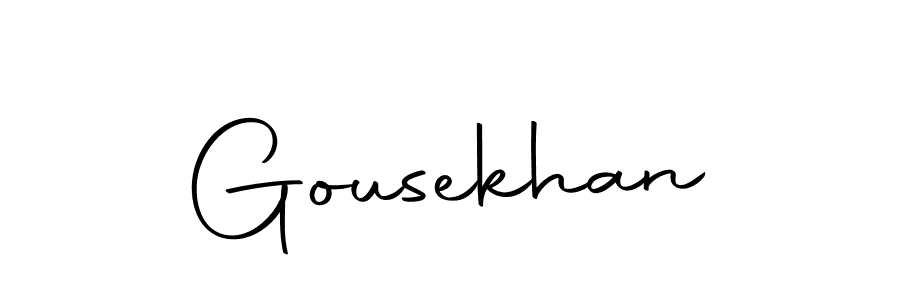 Make a beautiful signature design for name Gousekhan. Use this online signature maker to create a handwritten signature for free. Gousekhan signature style 10 images and pictures png