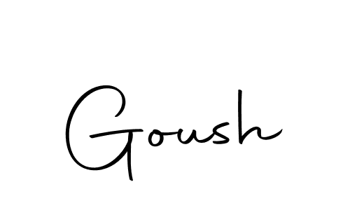 Design your own signature with our free online signature maker. With this signature software, you can create a handwritten (Autography-DOLnW) signature for name Goush. Goush signature style 10 images and pictures png