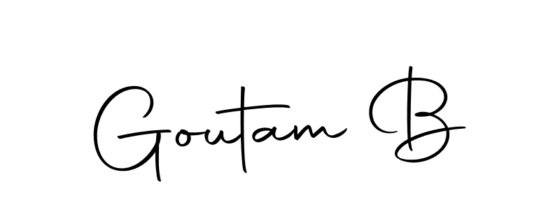 Make a beautiful signature design for name Goutam B. Use this online signature maker to create a handwritten signature for free. Goutam B signature style 10 images and pictures png
