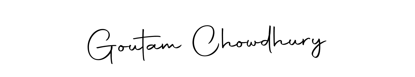 You should practise on your own different ways (Autography-DOLnW) to write your name (Goutam Chowdhury) in signature. don't let someone else do it for you. Goutam Chowdhury signature style 10 images and pictures png