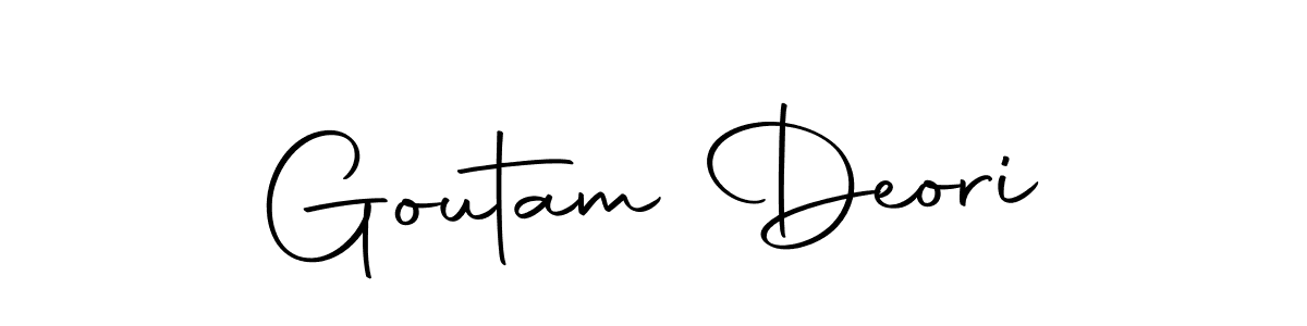 Also we have Goutam Deori name is the best signature style. Create professional handwritten signature collection using Autography-DOLnW autograph style. Goutam Deori signature style 10 images and pictures png