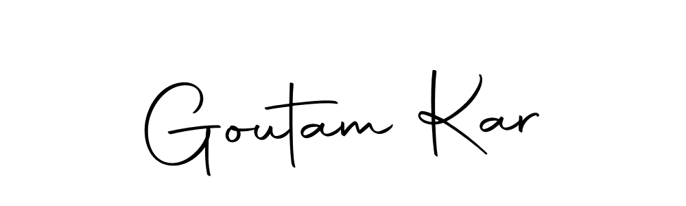 The best way (Autography-DOLnW) to make a short signature is to pick only two or three words in your name. The name Goutam Kar include a total of six letters. For converting this name. Goutam Kar signature style 10 images and pictures png