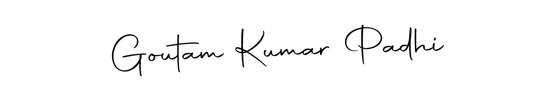 The best way (Autography-DOLnW) to make a short signature is to pick only two or three words in your name. The name Goutam Kumar Padhi include a total of six letters. For converting this name. Goutam Kumar Padhi signature style 10 images and pictures png