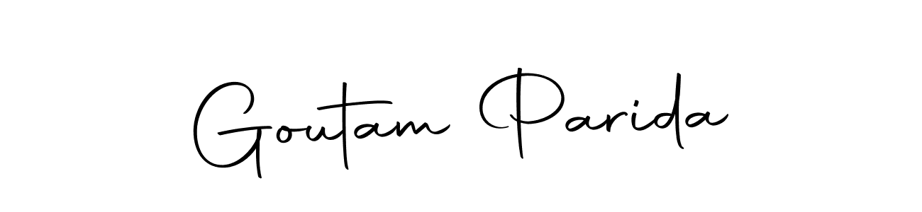 How to make Goutam Parida name signature. Use Autography-DOLnW style for creating short signs online. This is the latest handwritten sign. Goutam Parida signature style 10 images and pictures png
