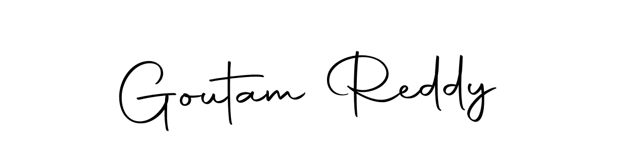 Use a signature maker to create a handwritten signature online. With this signature software, you can design (Autography-DOLnW) your own signature for name Goutam Reddy. Goutam Reddy signature style 10 images and pictures png