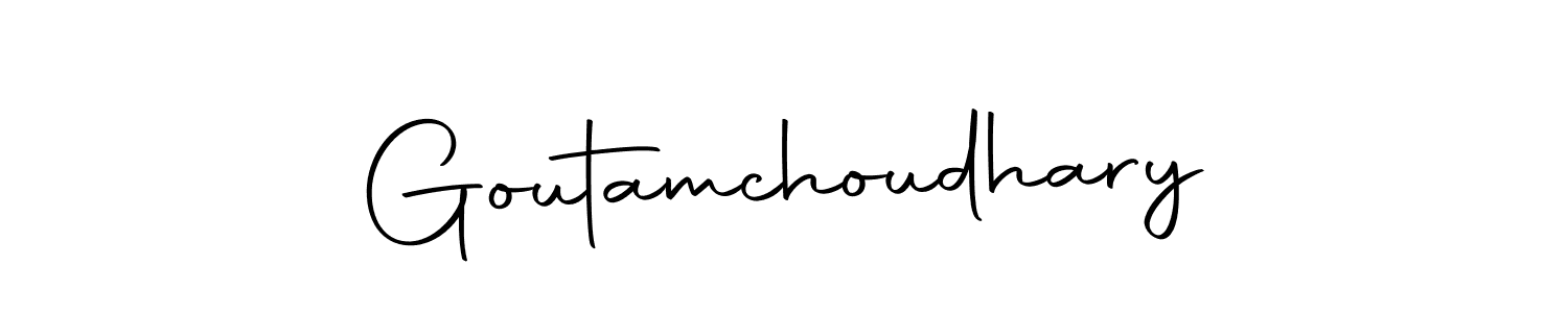Design your own signature with our free online signature maker. With this signature software, you can create a handwritten (Autography-DOLnW) signature for name Goutamchoudhary. Goutamchoudhary signature style 10 images and pictures png