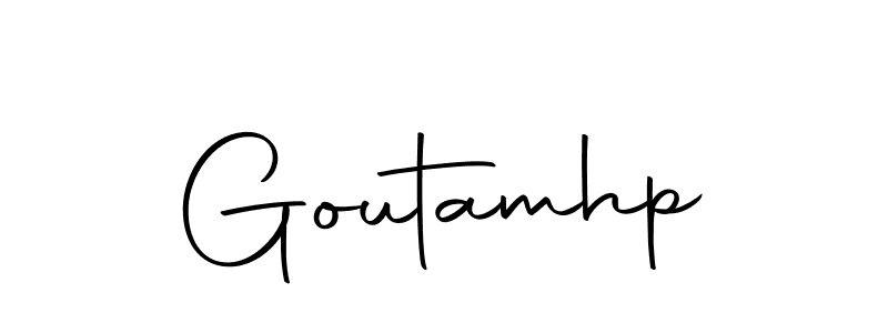 Design your own signature with our free online signature maker. With this signature software, you can create a handwritten (Autography-DOLnW) signature for name Goutamhp. Goutamhp signature style 10 images and pictures png